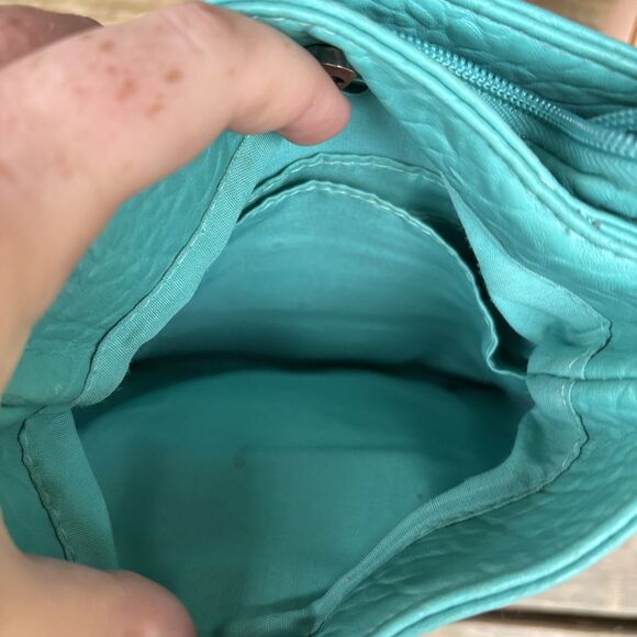 Rosetti Crossbody Pebble Teal With Tan - Picture 6 of 9